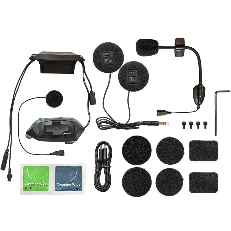 Cardo HJC Packtalk motorcykel intercom sort