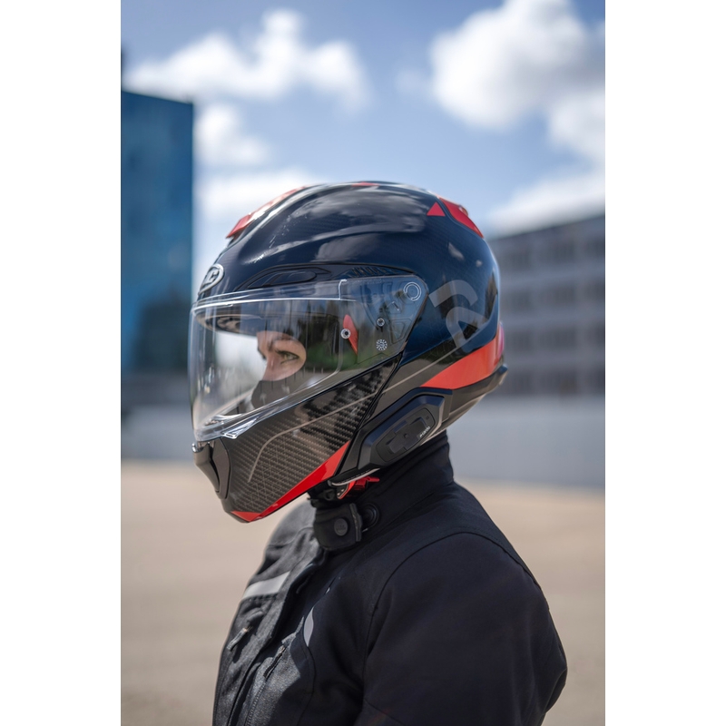 Cardo HJC Packtalk motorcykel intercom sort