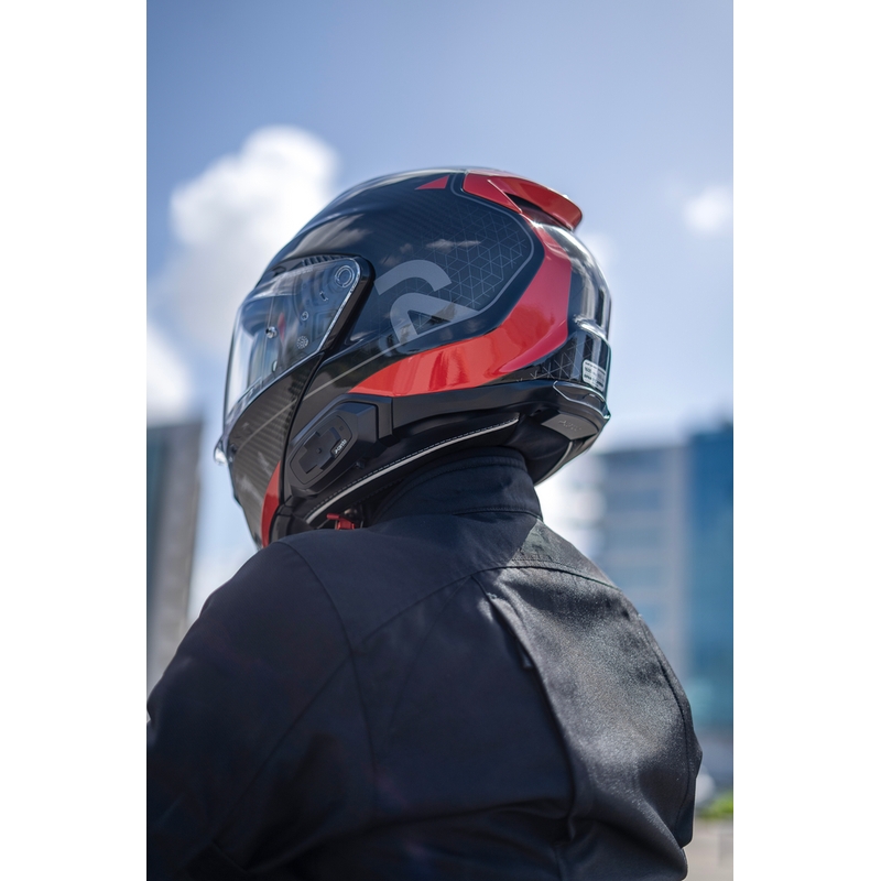 Cardo HJC Packtalk motorcykel intercom sort