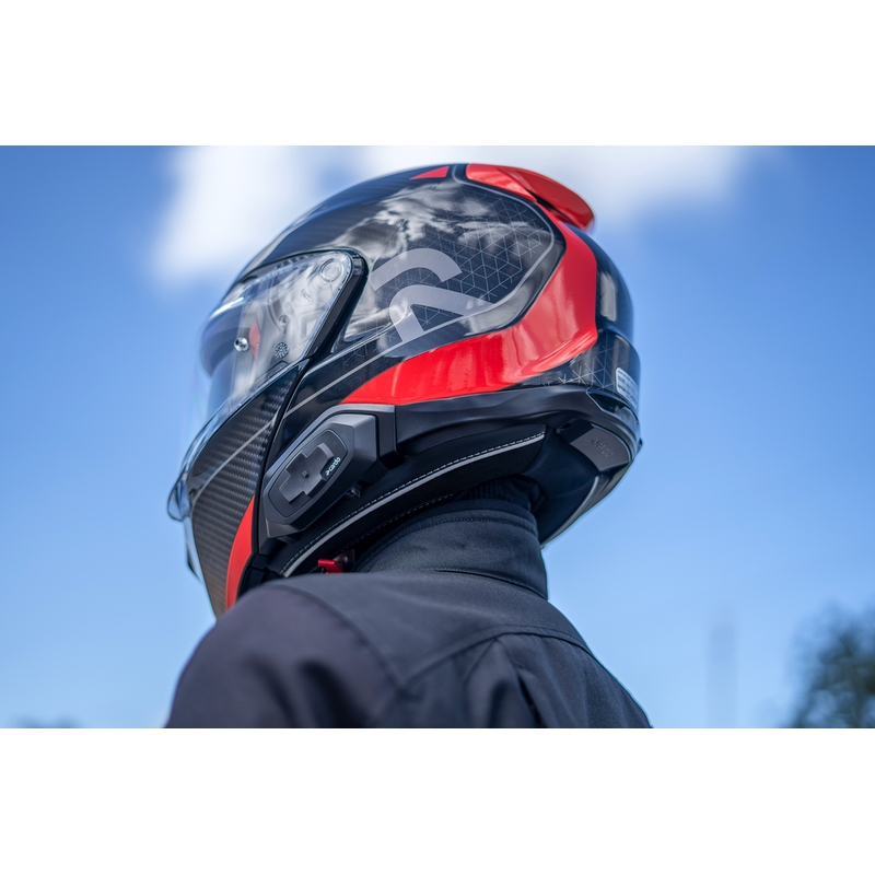 Cardo HJC Packtalk motorcykel intercom sort