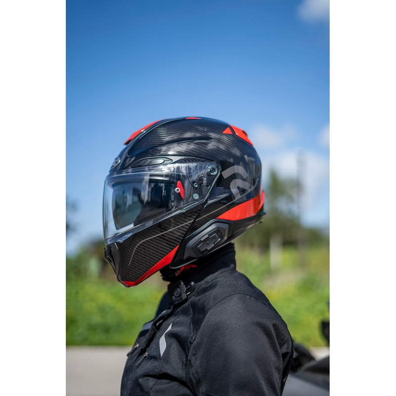 Cardo HJC Packtalk motorcykel intercom sort