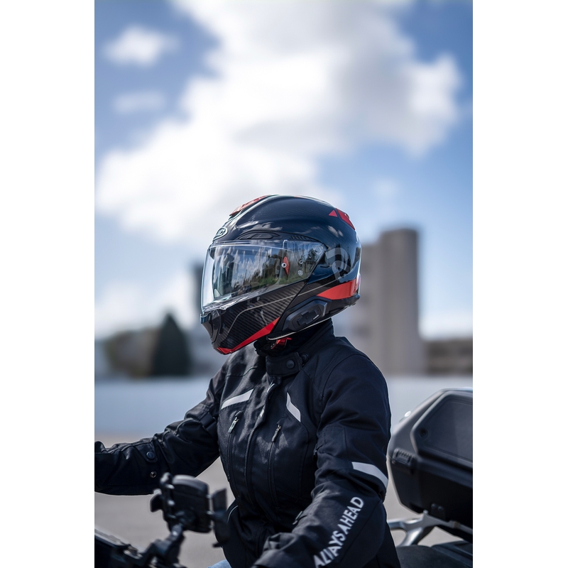 Cardo HJC Packtalk motorcykel intercom sort