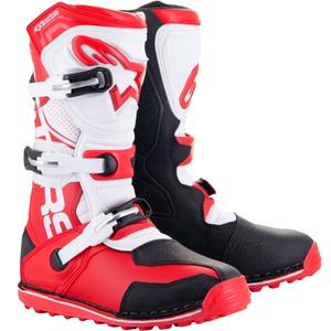 Alpinestars Tech Trial motorcykelstøvler hvid-rød-sort