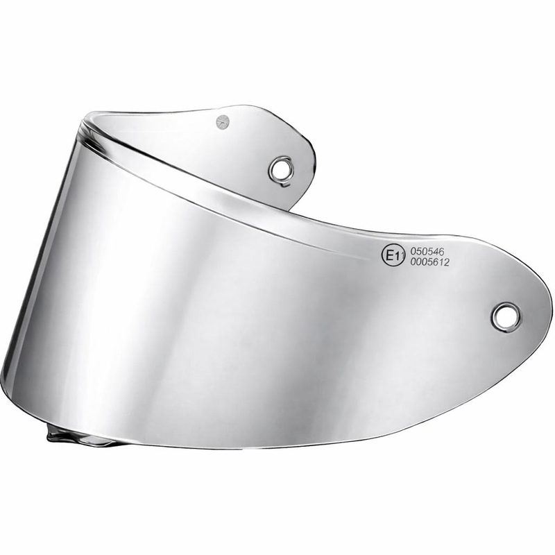 Visir til motorcykelhjelme ZED XD1 med forberedelse til FogCity-folie, spejlsølv