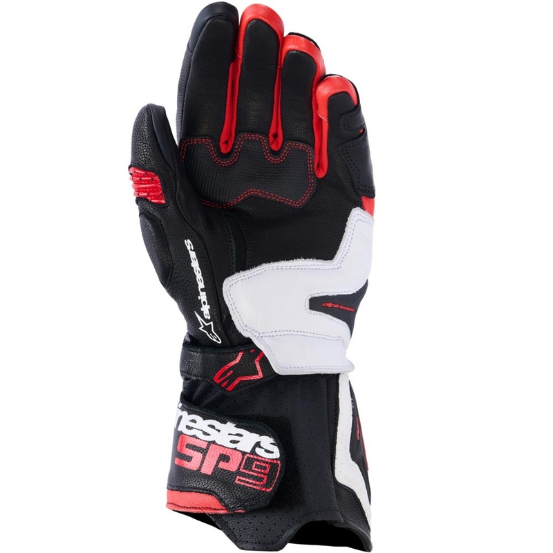 Alpinestars SP-9 motorcykelhandsker sort-hvid-rød