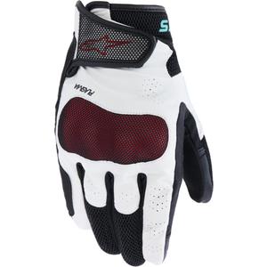 Alpinestars Stella Mogress Airflow dame motorcykelhandsker hvid-sort-turkis