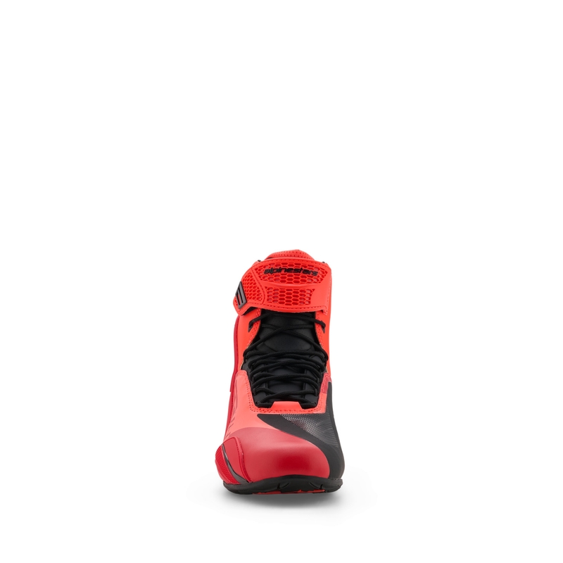 Alpinestars Faster-4 MM93 motorcykelstøvler, fluo kollektion, rød-rød-sort