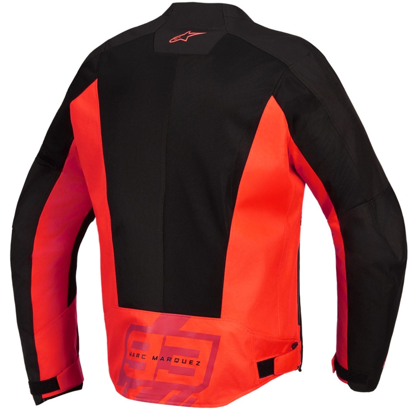 Alpinestars C-1 AIR MM93 motorcykeljakke, fluo kollektion, rød-rød-sort