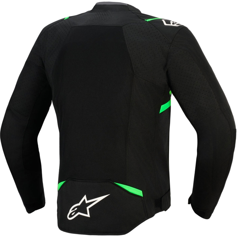 Alpinestars T-SPS Air V2 motorcykeljakke sort-fluo grøn