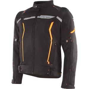 Street Racer Flex EVO motorcykeljakke sort-orange - 2. kvalitet - II. kvalitet