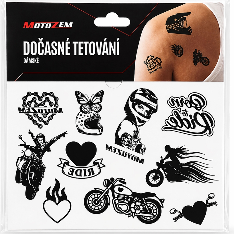 Midlertidig tatovering MotoZem Kvinder