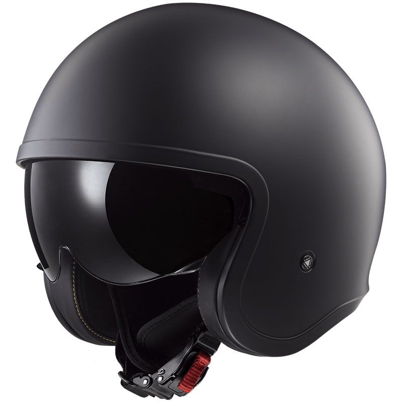 Åben motorcykelhjelm LS2 OF599 Spitfire II Solid matsort - II. kvalitet