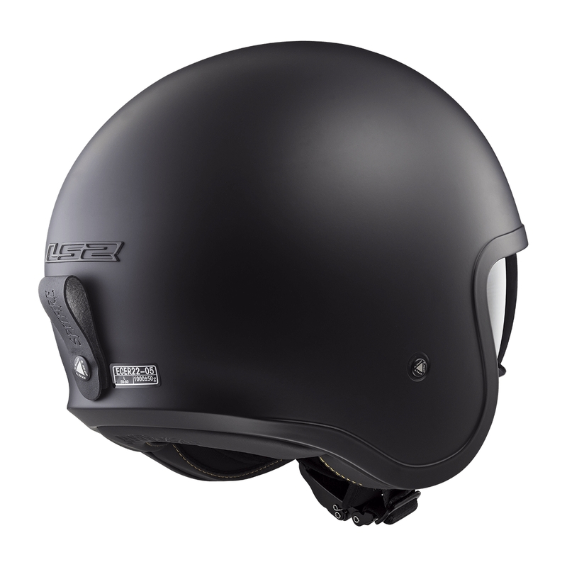 Åben motorcykelhjelm LS2 OF599 Spitfire II Solid matsort - II. kvalitet