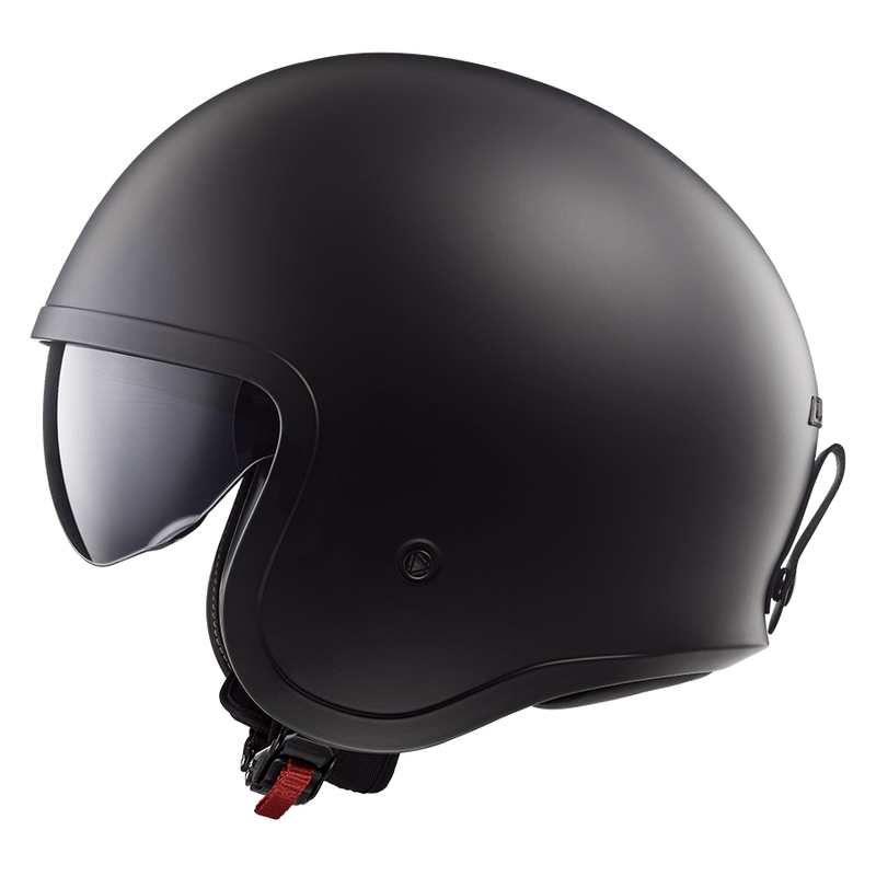 Åben motorcykelhjelm LS2 OF599 Spitfire II Solid matsort - II. kvalitet