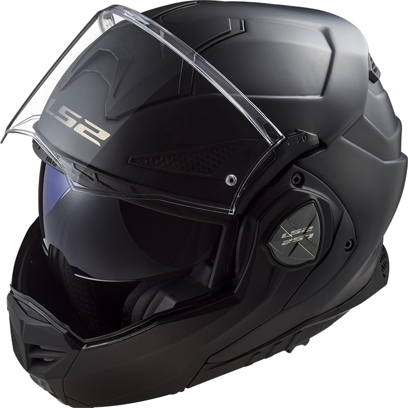 Flip-up motorcykelhjelm LS2 FF901 Advant X Solid sort mat - II. kvalitet