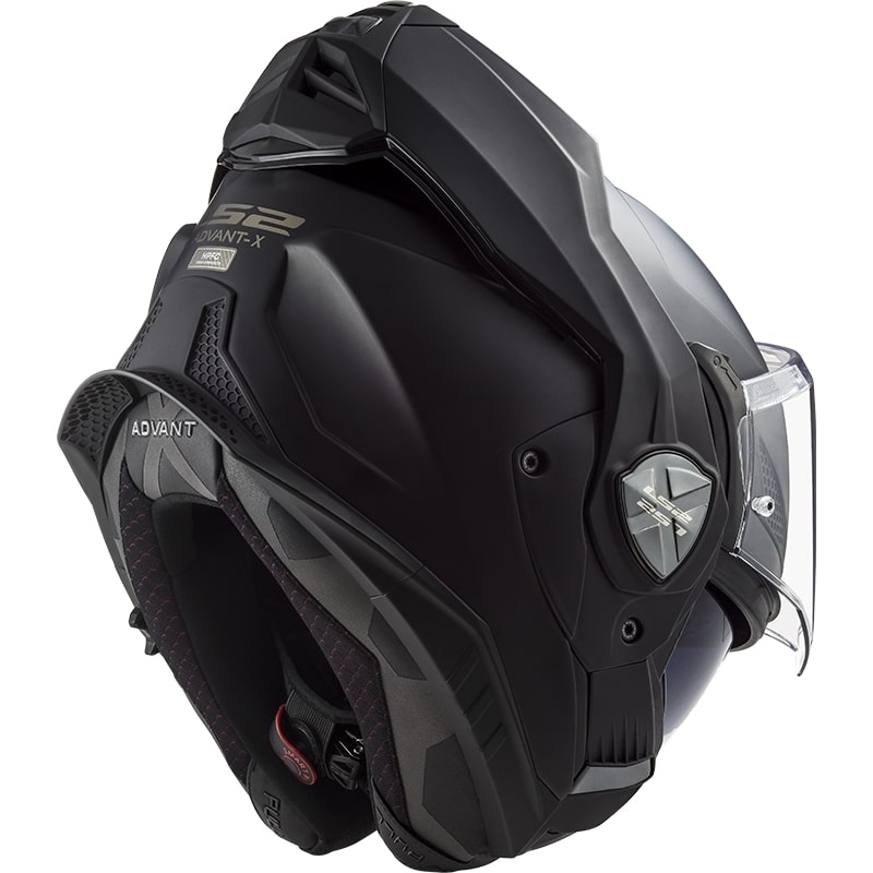Flip-up motorcykelhjelm LS2 FF901 Advant X Solid sort mat - II. kvalitet
