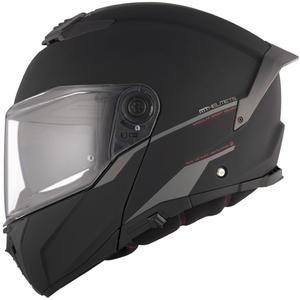 Flip-up motorcykelhjelm MT ATOM 2 SV SOLID A1 sort mat - II. kvalitet