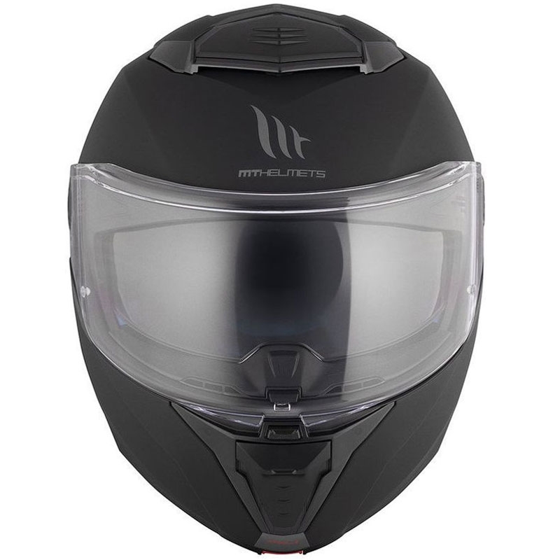 Flip-up motorcykelhjelm MT ATOM 2 SV SOLID A1 sort mat - II. kvalitet