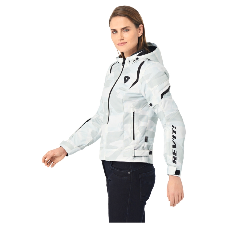Revit Flare 2 dame motorcykeljakke grå-hvid - II. kvalitet