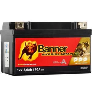 AGM-batteri Banner Bike Bull AGM PLUS 509 01 (BGTZ10-S / GTZ10-S)