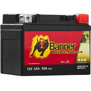 AGM-batteri Banner Bike Bull AGM PLUS AGM PLUS 503 14 / BGTX4-3 - GTX4-3