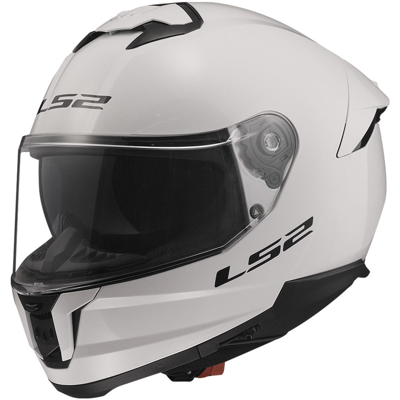 LS2 FF808 Stream II full face motorcykelhjelm hvid blank