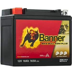 AGM-batteri Banner Bike Bull AGM PLUS AGM PLUS 510 12 / BGTX12-4 - GTX12-4