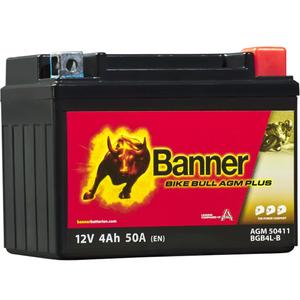 AGM-batteri Banner Bike Bull AGM PLUS 504 11 / BGB4L-B - GB4L-B
