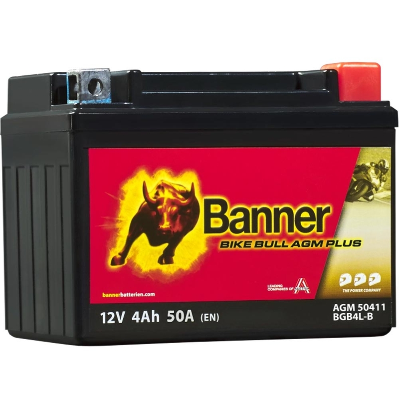 AGM-batteri Banner Bike Bull AGM PLUS 504 11 / BGB4L-B - GB4L-B