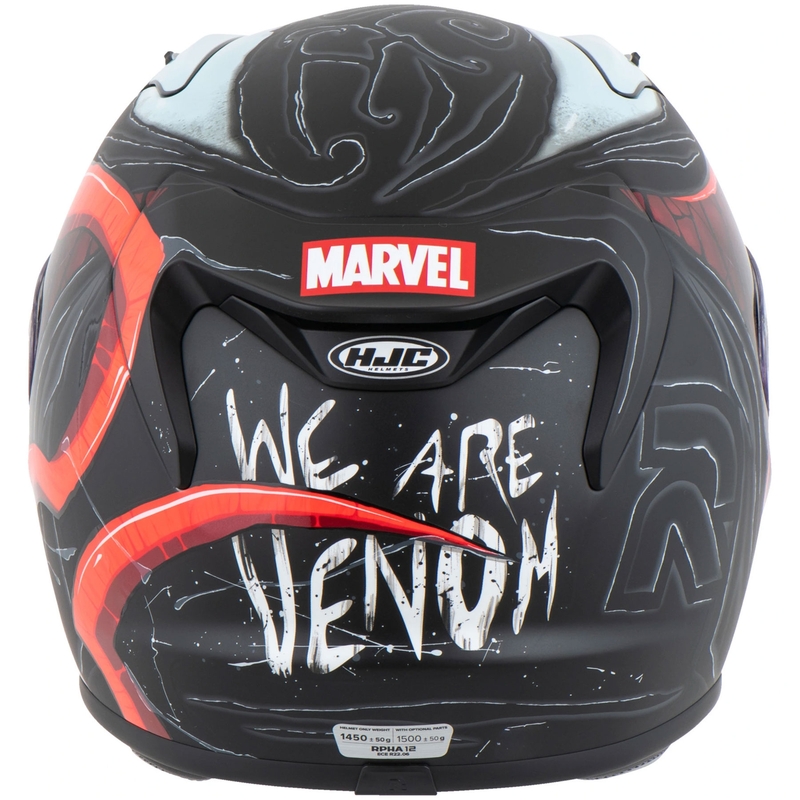 Integralhjelm HJC RPHA 12 Venom 3 Marvel, Sort/Rød