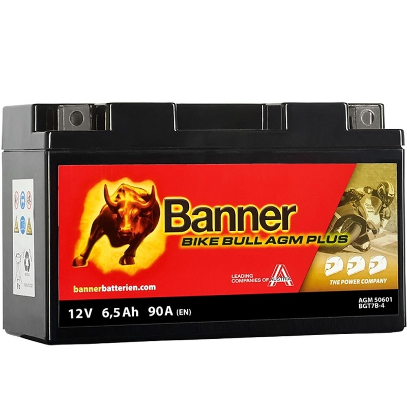AGM-batteri Banner Bike Bull AGM PLUS AGM PLUS 506 01 / BGT7B-4 - GT7B-4