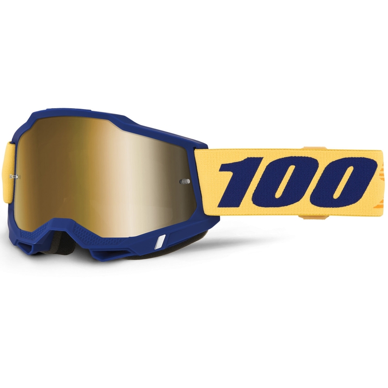 Motocross-briller 100% ACCURI 2 Desoto med guld plexiglas