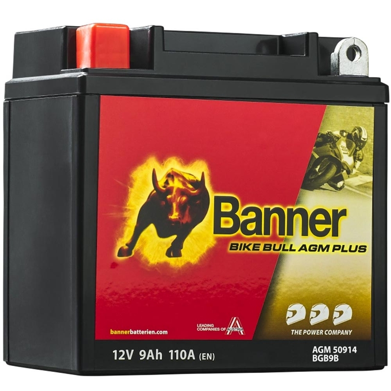 AGM-batteri Banner Bike Bull AGM PLUS AGM PLUS 509 14 / BGB9B - GB9B