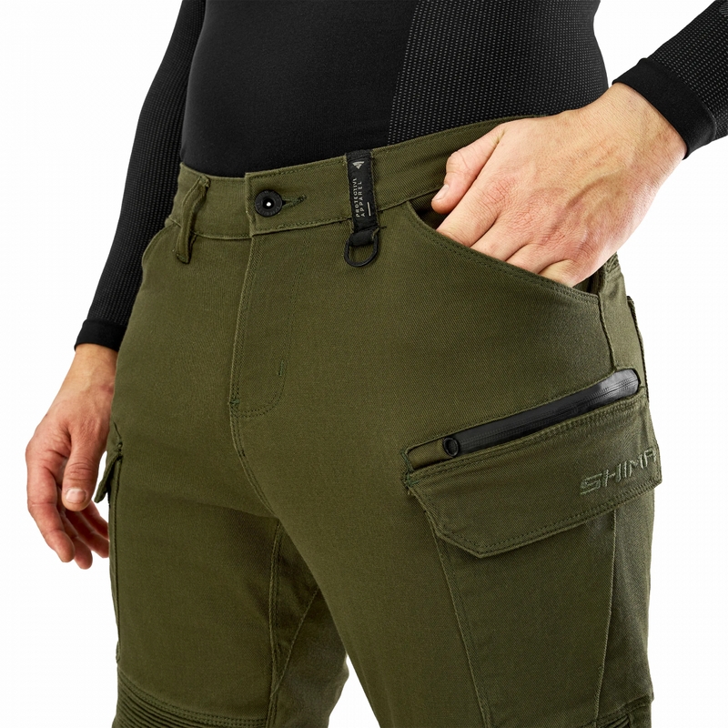 Shima Giro 3.0 forlængede motorcykelbukser, khaki