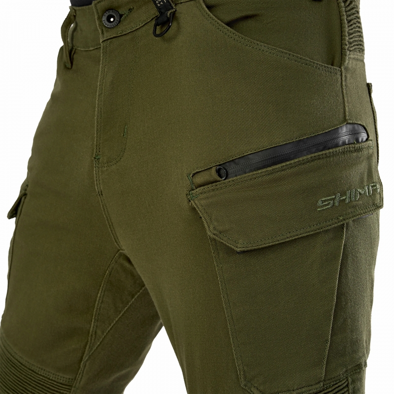 Shima Giro 3.0 forlængede motorcykelbukser, khaki