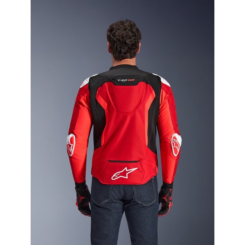 Alpinestars T-GP Air motorcykeljakke rød-fluo rød-hvid-sort