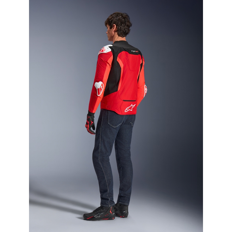 Alpinestars T-GP Air motorcykeljakke rød-fluo rød-hvid-sort