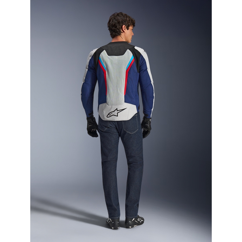 Alpinestars AST V3 Air motorcykeljakke hvid-blå-rød-sort