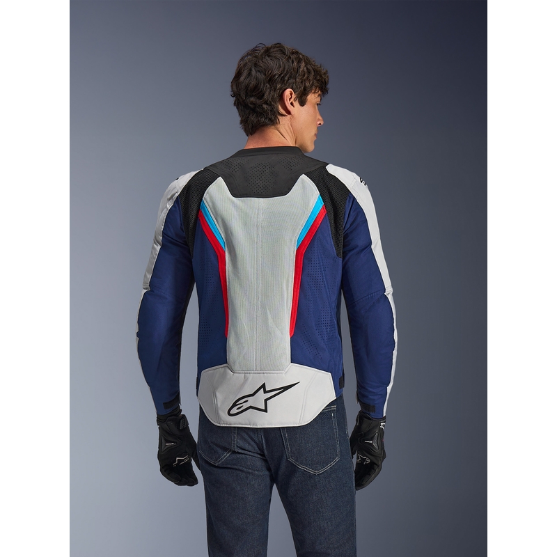 Alpinestars AST V3 Air motorcykeljakke hvid-blå-rød-sort
