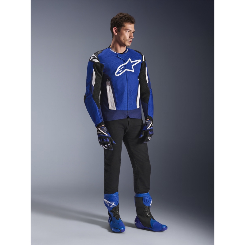 Alpinestars T-GP Air motorcykeljakke blå-hvid-sort