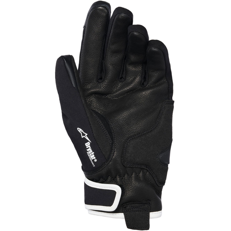 Dame motorcykelhandsker Alpinestars STELLA MOBLAST WATERPROOF grå-sort-fluo pink-turkis-hvid