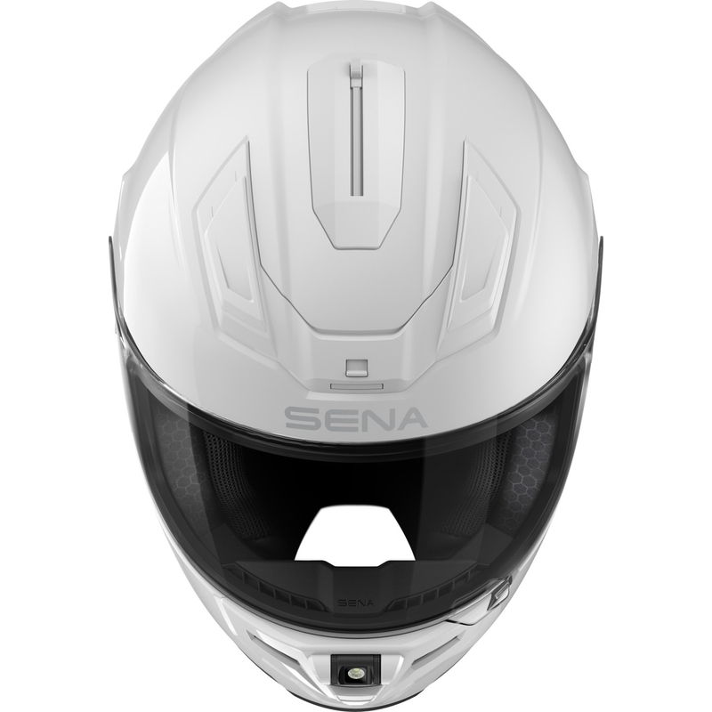 Integralhjelm med headset SENA Phantom ANC, blank hvid
