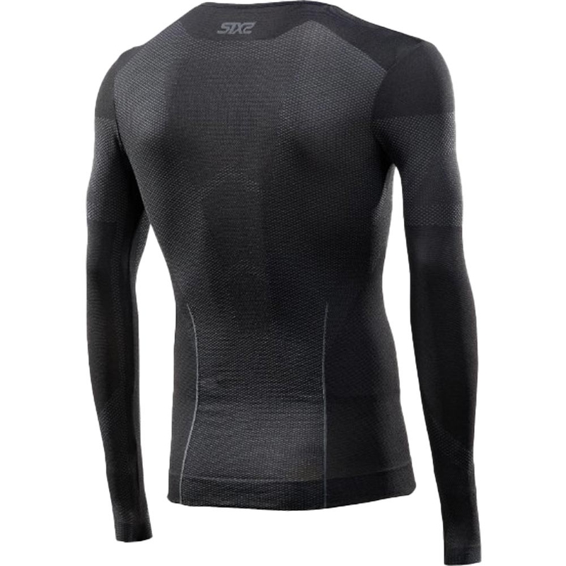 Funktionel langærmet T-shirt SIXS BT TS2L V2 sort-mørkegrå