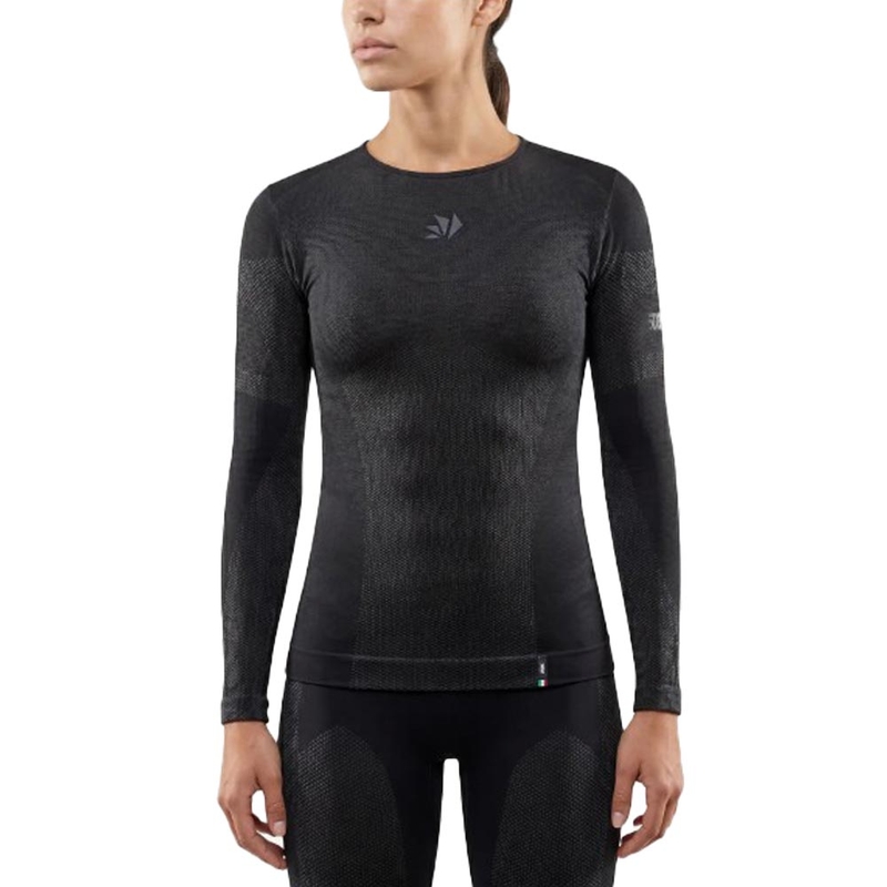 Funktionel langærmet T-shirt SIXS BT TS2L V2 sort-mørkegrå