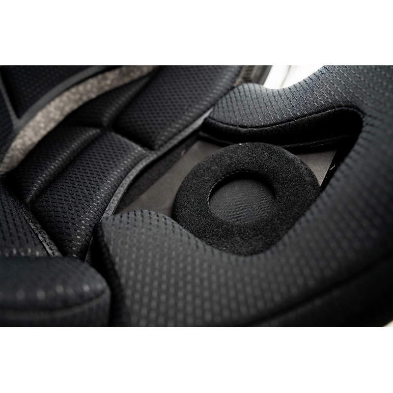 Enduro motorcykelhjelm med headset SENA Outlander blank hvid