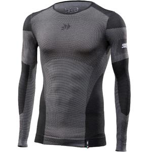 Funktionel langærmet T-shirt SIXS BT TS2L V2 sort kulstoffiber