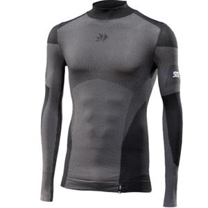 Funktionel langærmet T-shirt SIXS BT TS3L V2 sort kulstoffiber