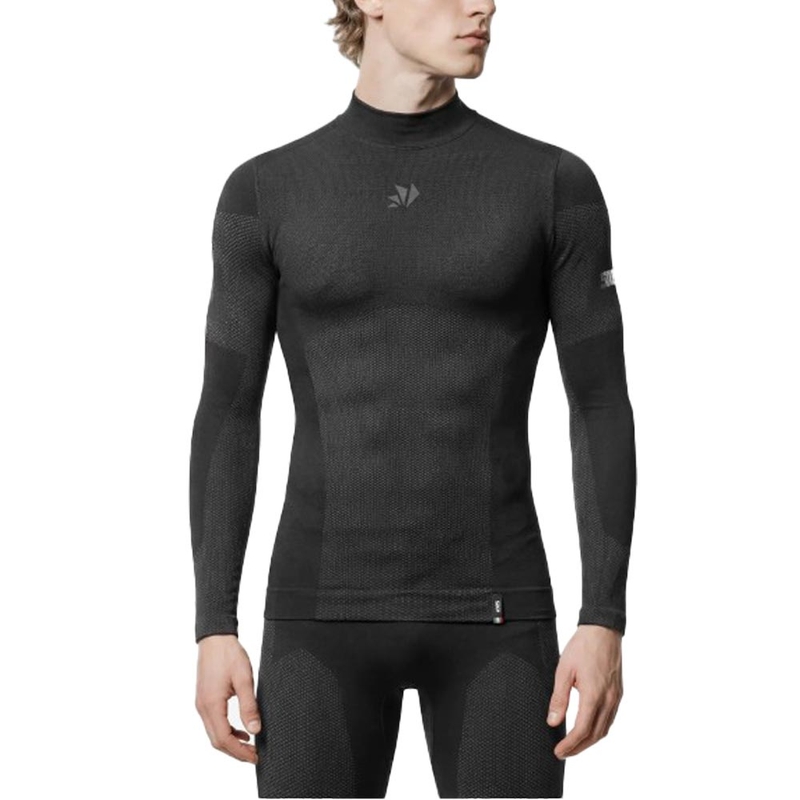 Funktionel langærmet T-shirt SIXS BT TS3L V2 sort-mørkegrå