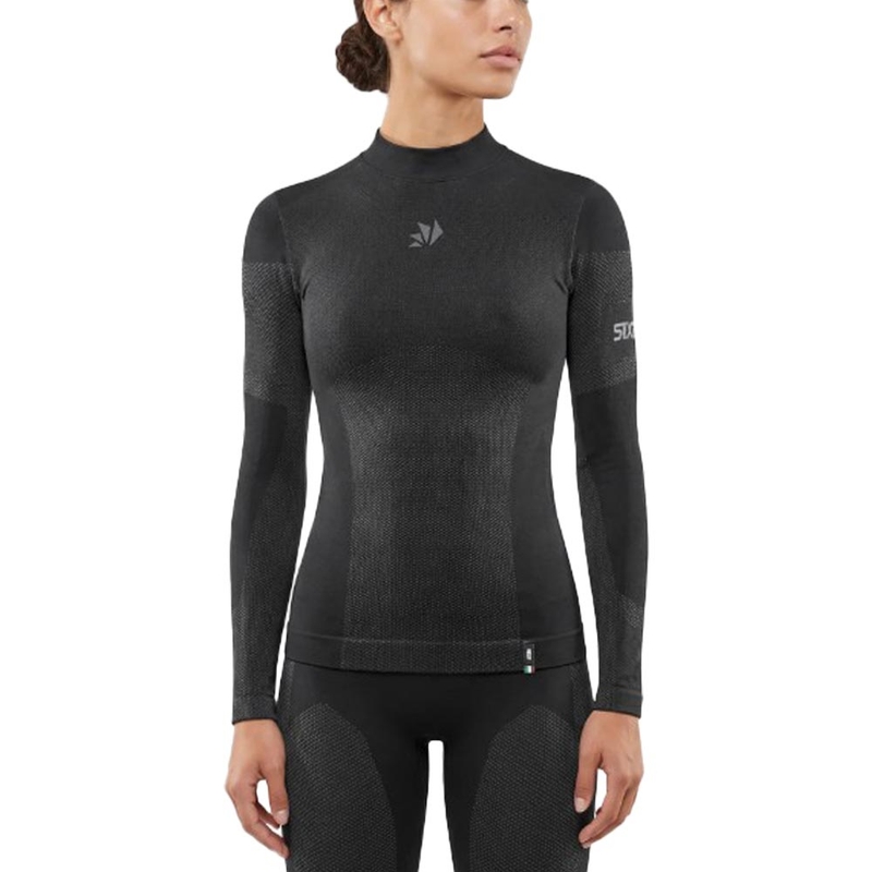 Funktionel langærmet T-shirt SIXS BT TS3L V2 sort-mørkegrå