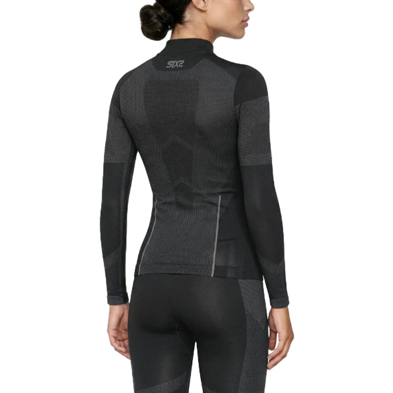 Funktionel langærmet T-shirt SIXS BT TS3L V2 sort-mørkegrå